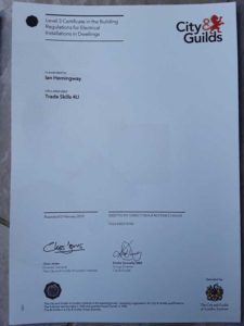 Electrical Installation Certificate